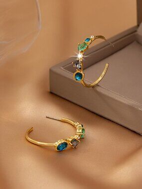 Alexis Bittar C-Shaped Stud Earrings